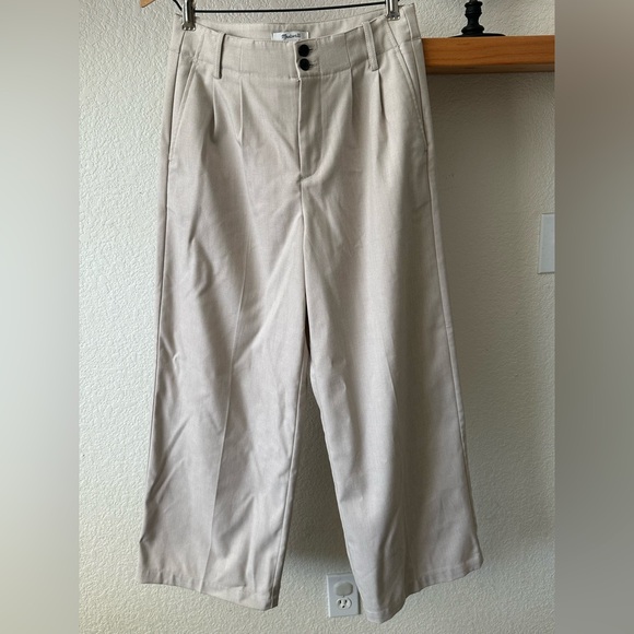 Madewell The Harlow Wide Leg Pant in Brushed Twill - Picture 4 of 9